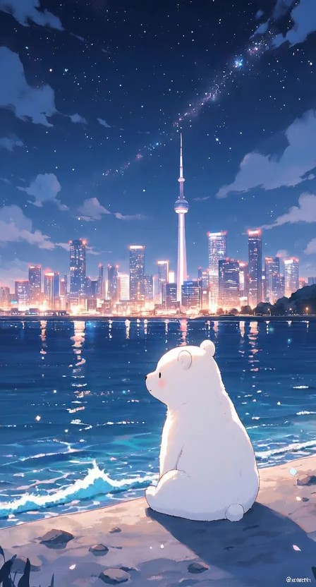 Comic / Storyboard - Whimsical Animal at Night - Image 1