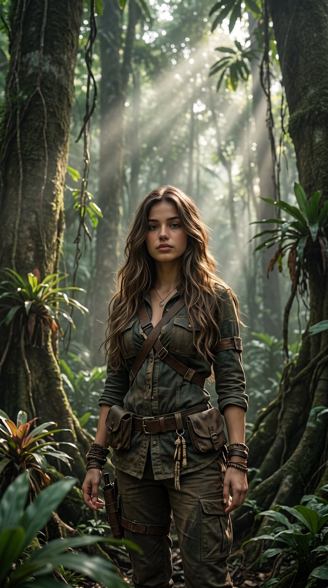 Profile / Avatar - Cinematic Tropical Forest Survival Portrait - Image 1