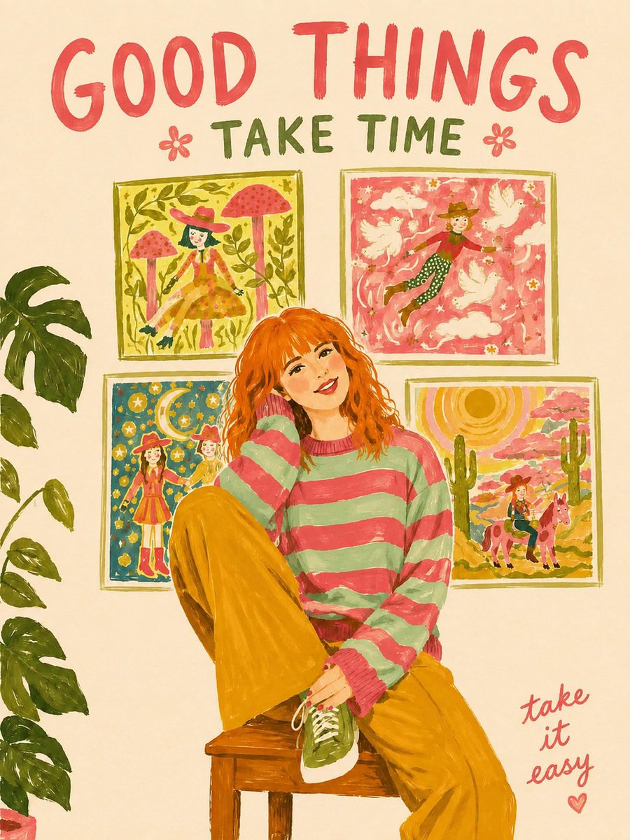 Brush-Painted Poster Illustration