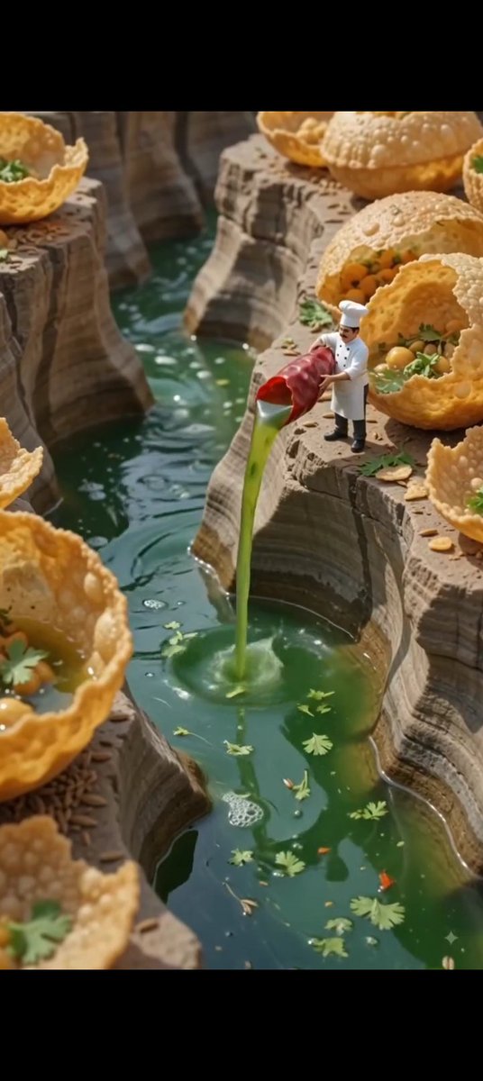 Surreal Food Fantasy Miniature World