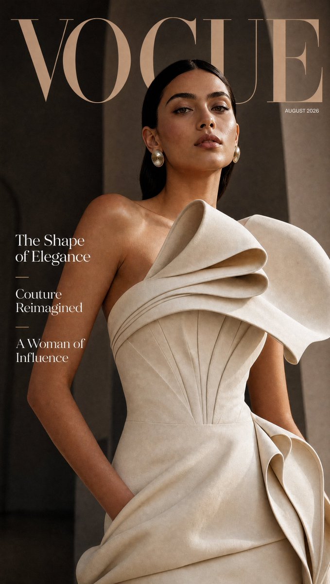 High Fashion Vogue Magazine Cover