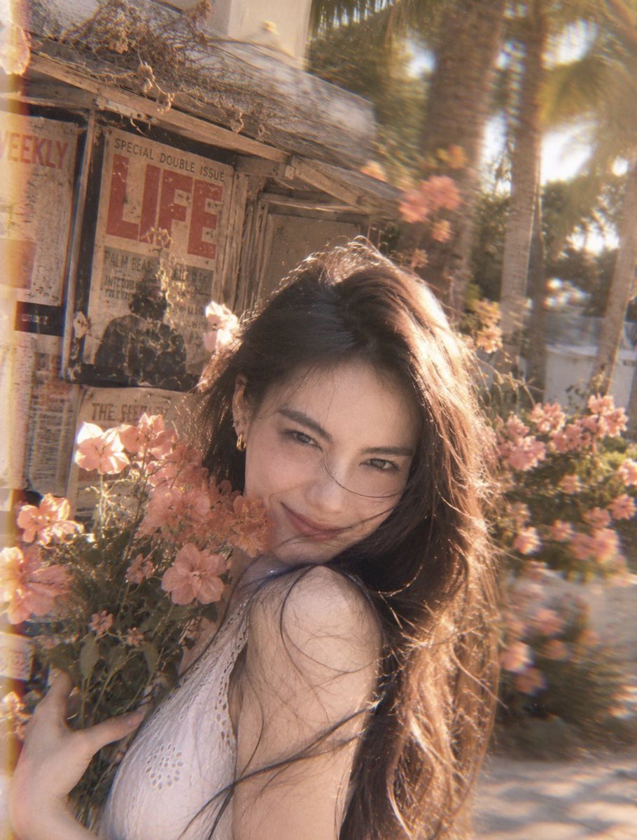 Retro Film Flower Portrait