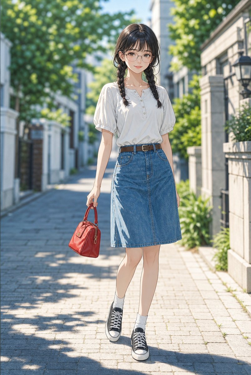 Modest Anime Girl Street Outfit