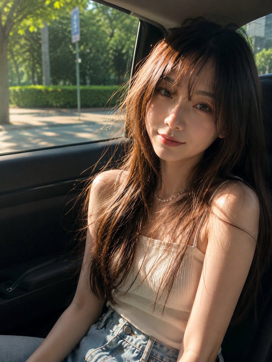 Candid Smartphone Portrait at Golden Hour