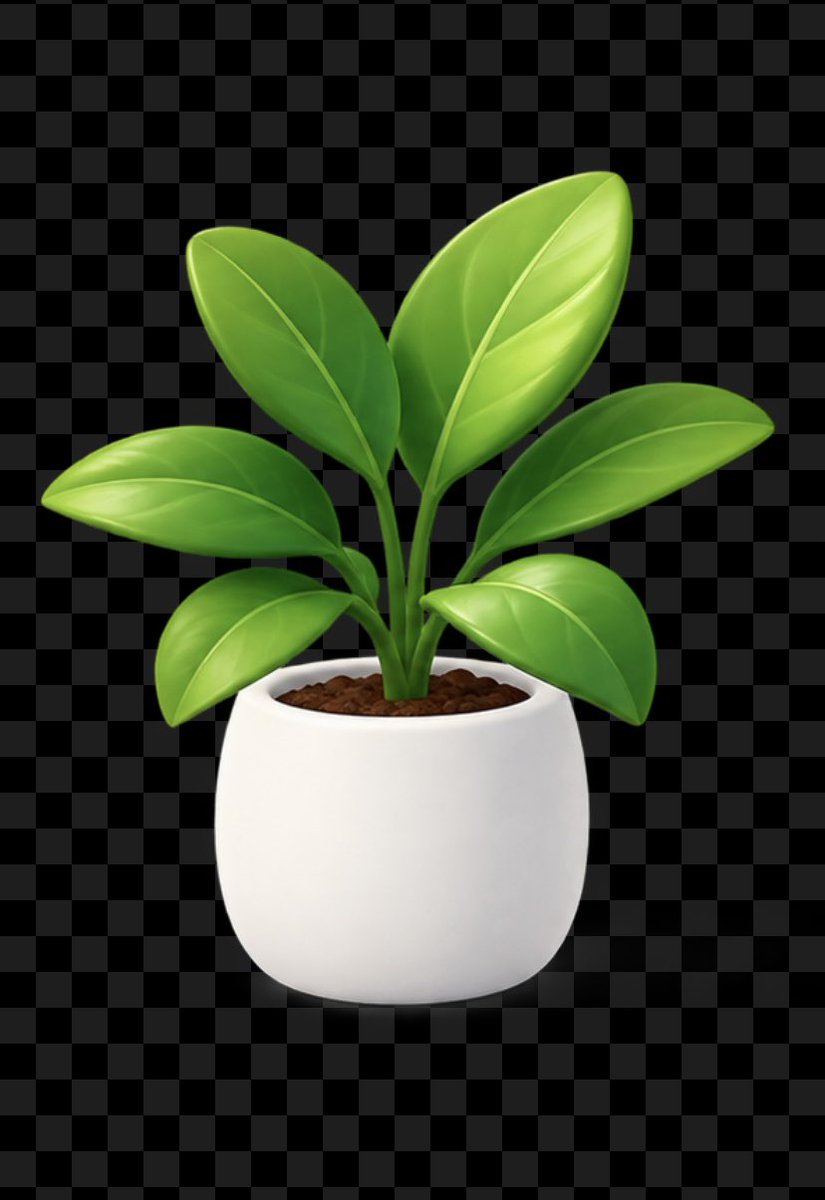 Glossy Potted Plant Asset