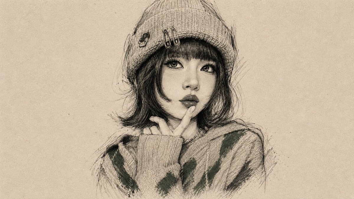 Vintage Pencil Portrait Transformation