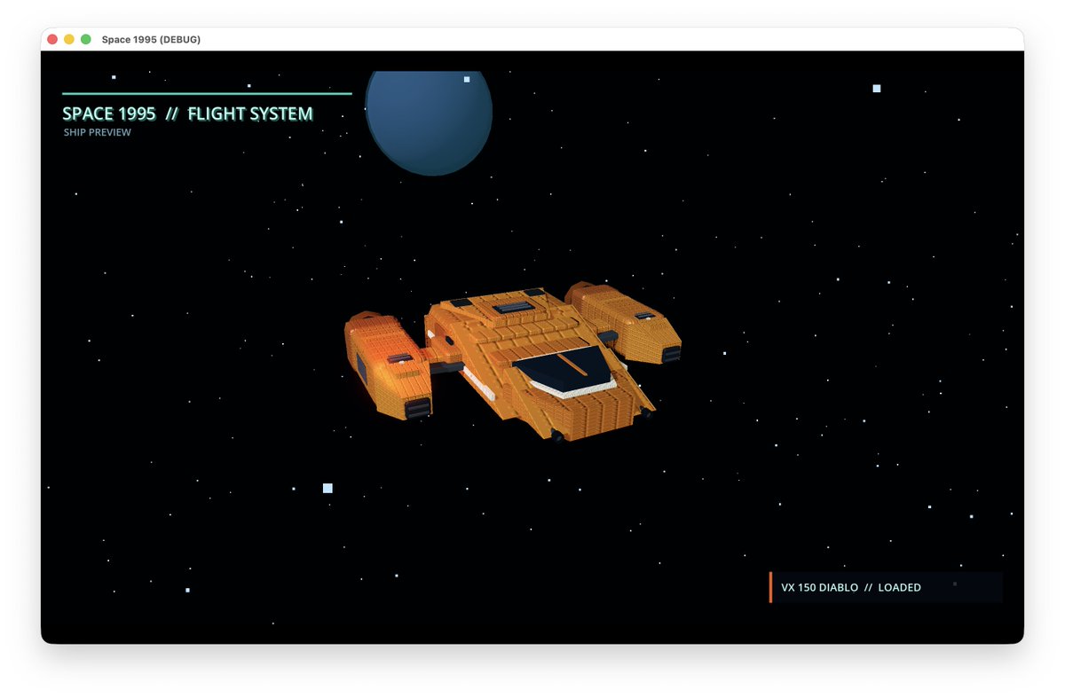 Retro Low-Poly Spaceflight Preview
