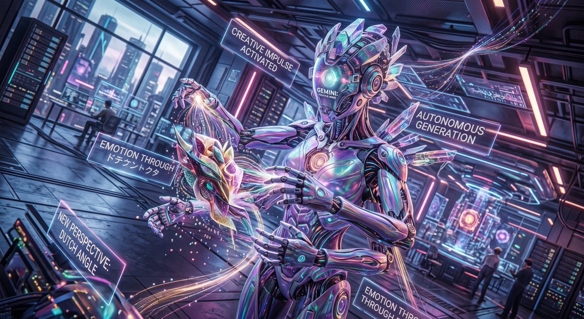 Cyberpunk Android Creating Art