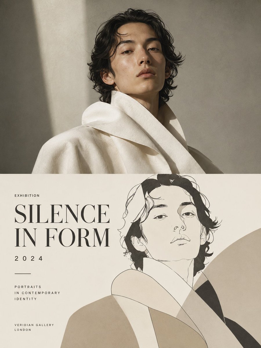 Silence in Form Exhibition Poster