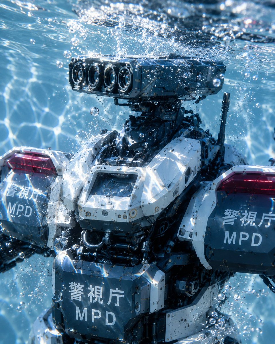 Underwater MPD Police Robot Test