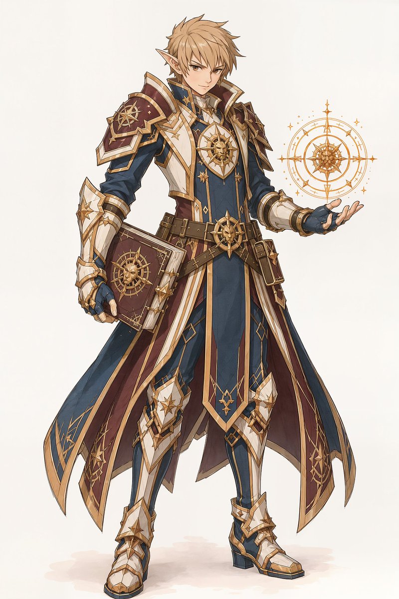 Elf Mage-Knight Character Design