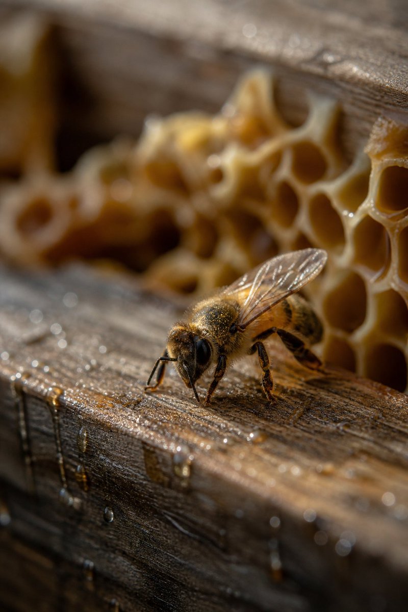 Infographic / Edu Visual - Honeybee Macro Photography - Image 2