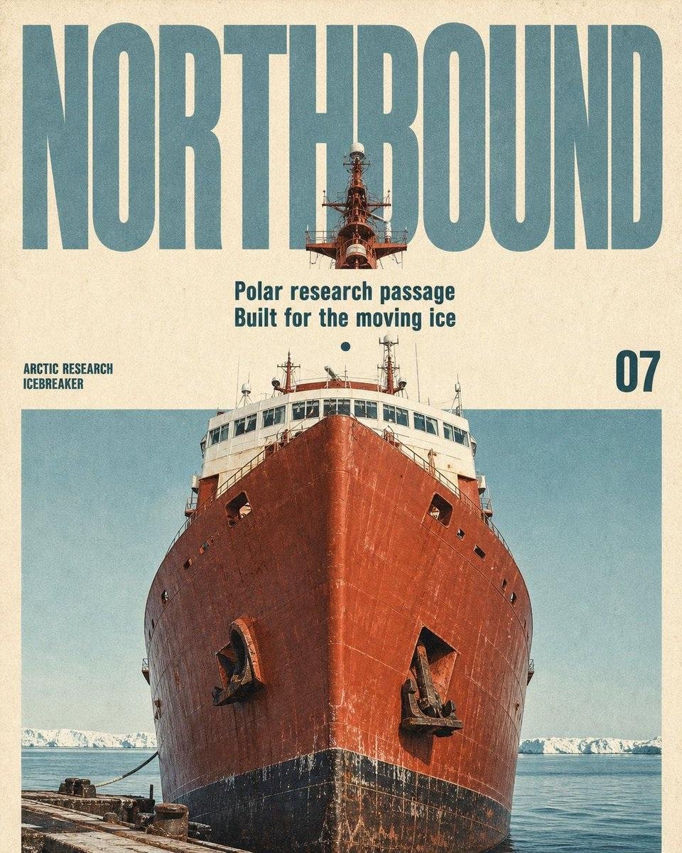 Vintage Mid-Century Travel Magazine Poster