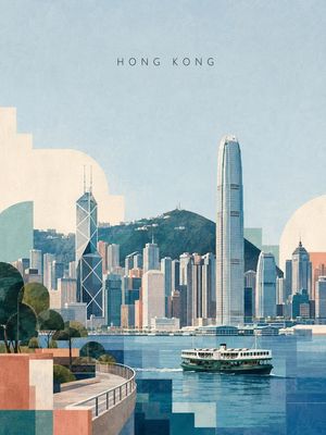 Vintage Modernist Taipei Travel Poster — Create a refined editorial travel poster illustration of {argument name="city" default="TAIPEI"}, inspired by vintage m