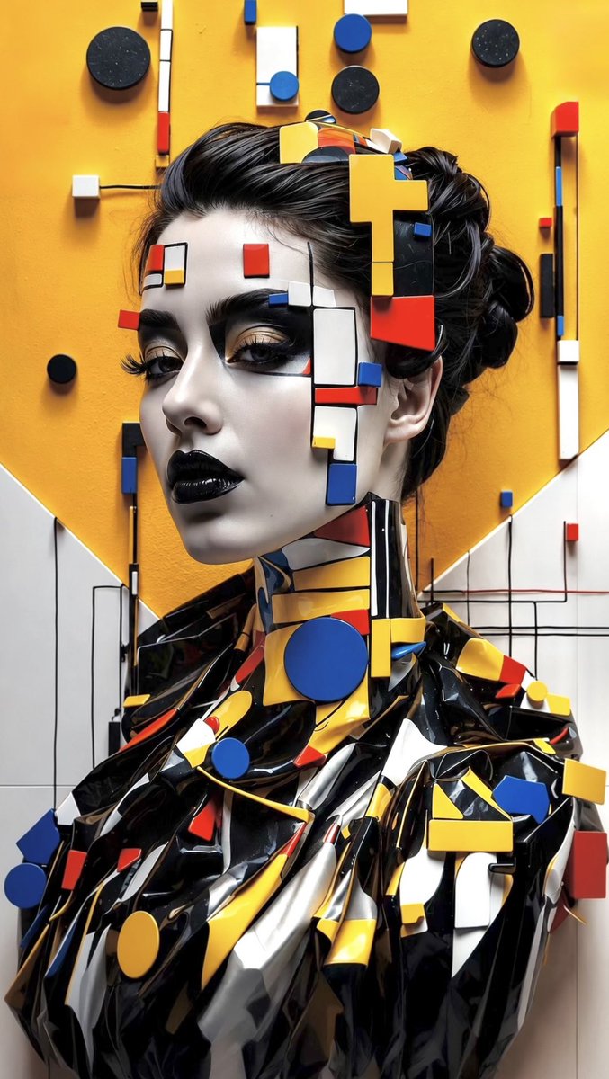 Avant-Garde Bauhaus Fashion Portrait