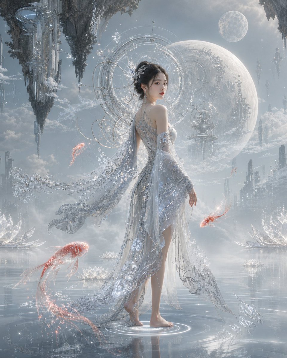 Oriental Futurism Female Concept Art