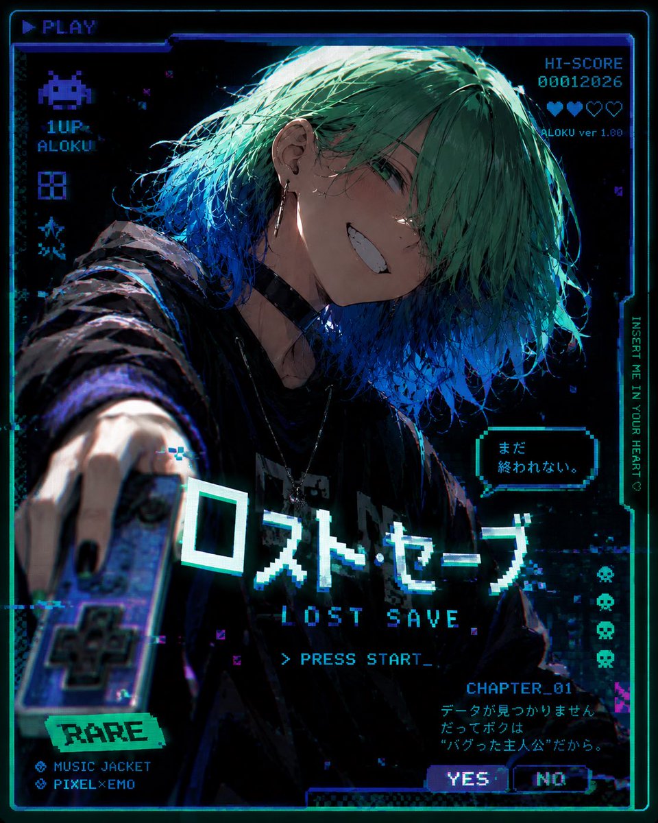 Glitched Lost Save Anime Game Cover