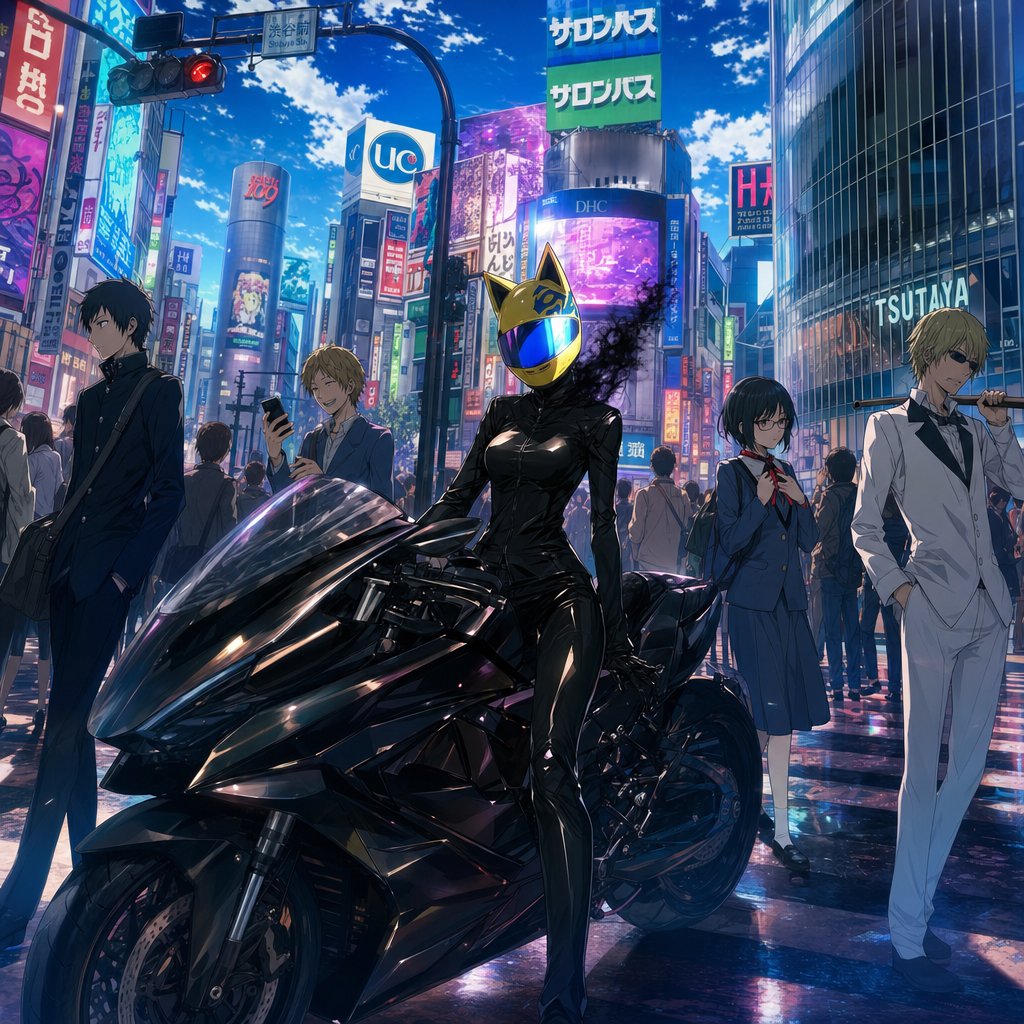 Durarara-Style Tokyo Crossing Key Visual