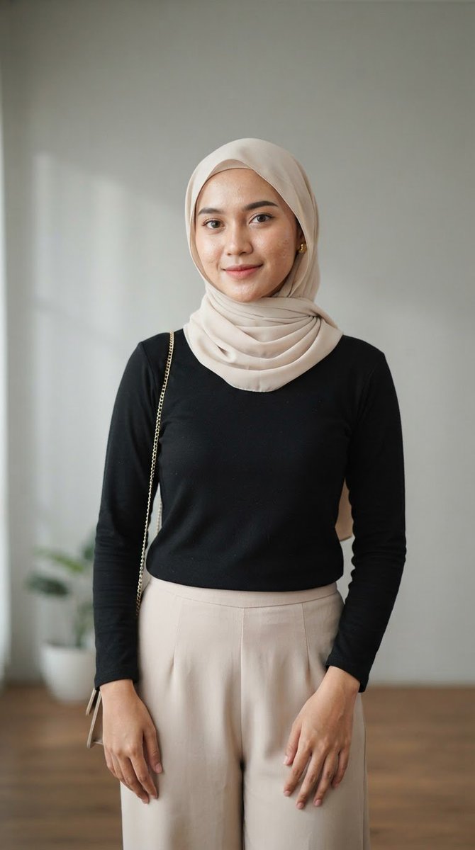 Profile / Avatar - Indonesian Woman Hijab Portrait - Image 1