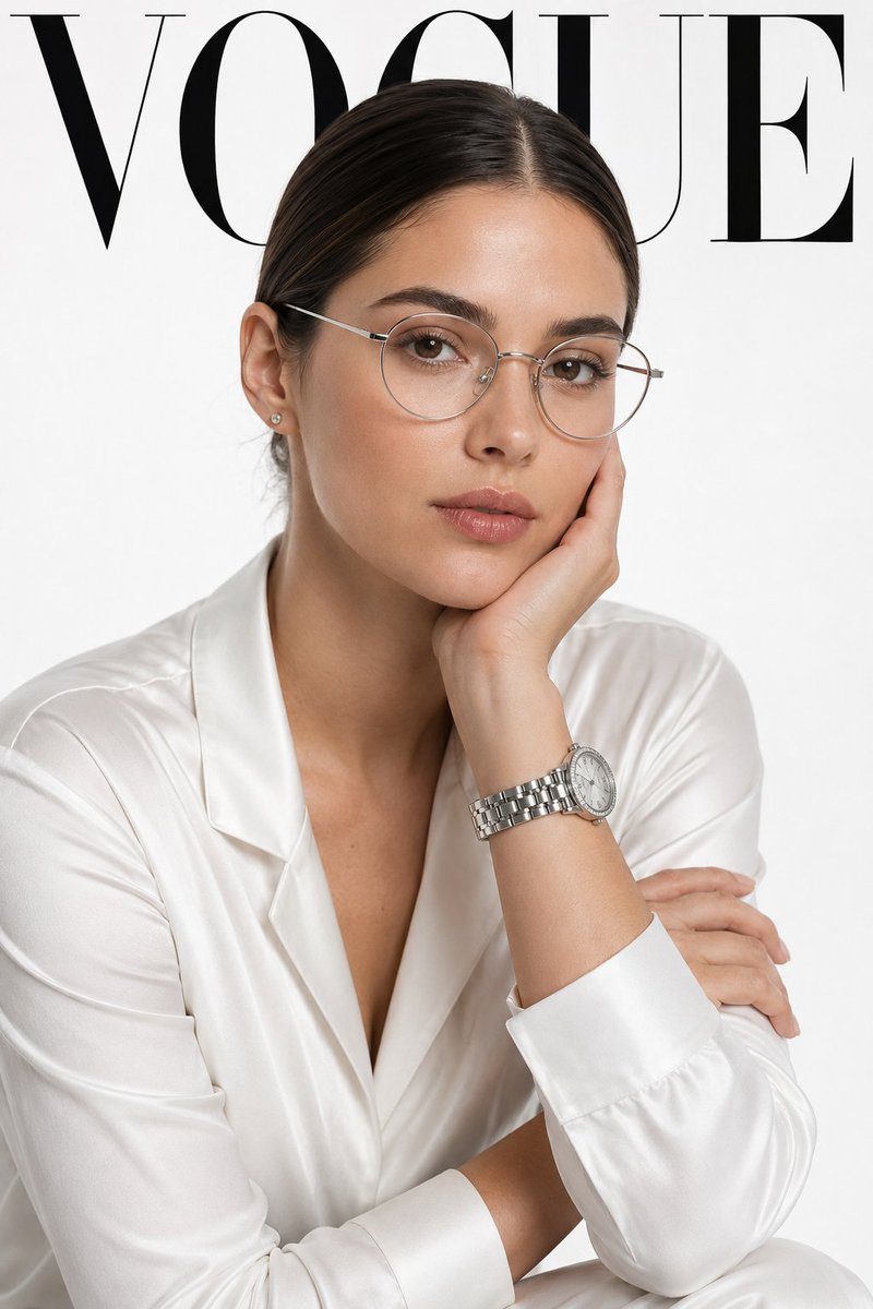 Luxury Fashion Magazine Cover Portrait