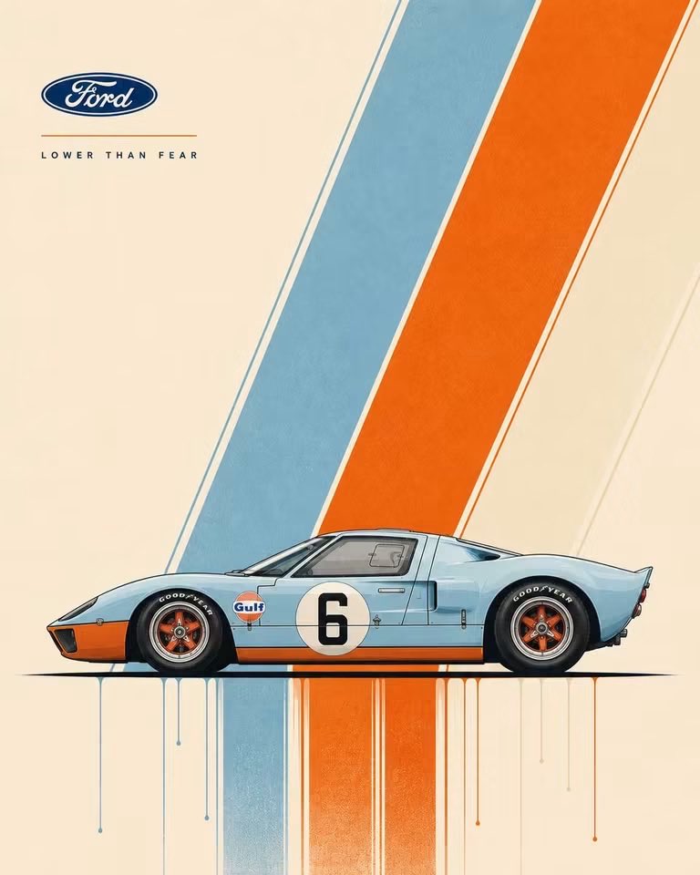 Modernist Automotive Poster Design