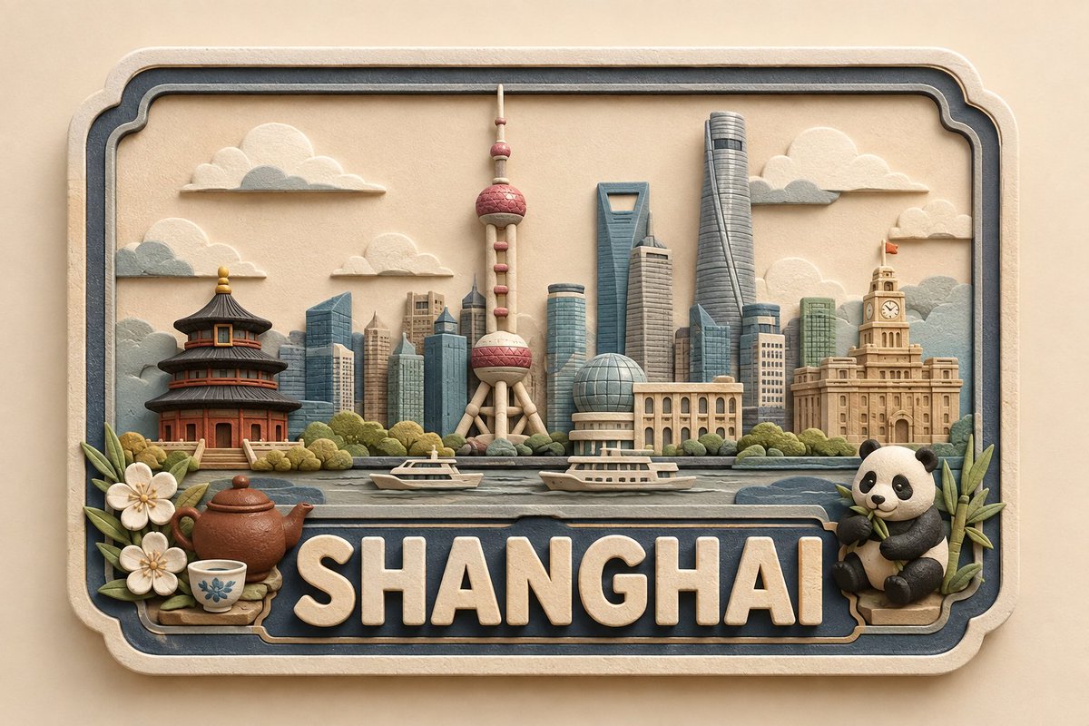 3D Handcrafted Clay Destination Plaque
