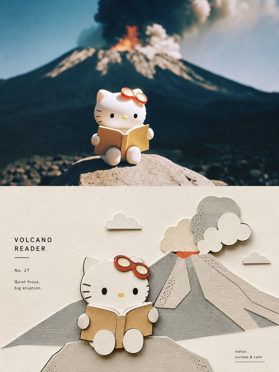3D Paper-Craft Diorama Poster