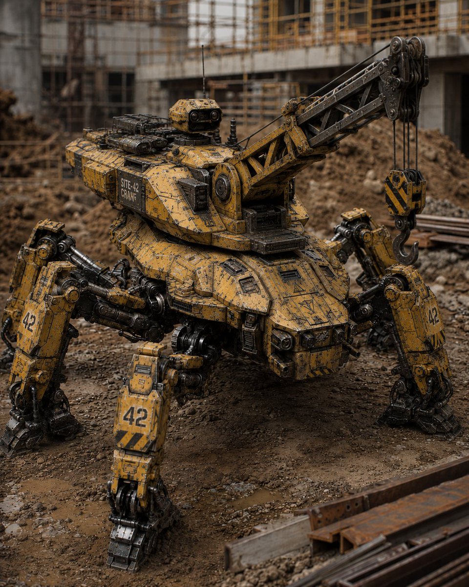 Peaceful Multi-Legged Construction Machine