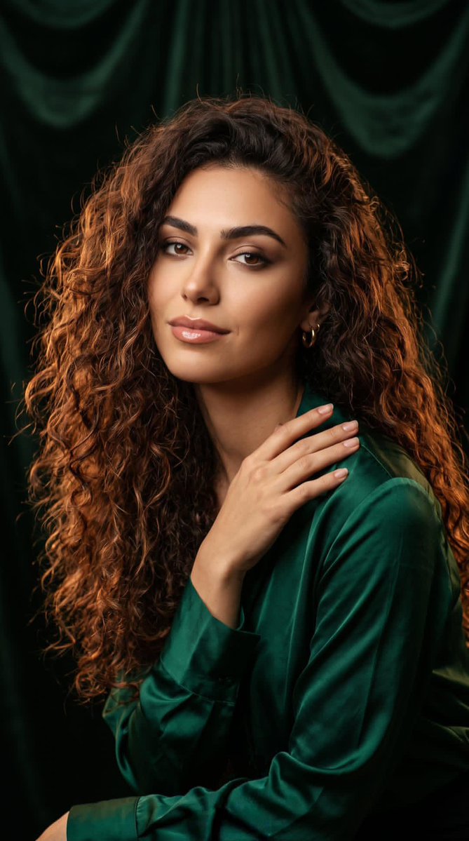 Professional Studio Portrait Emerald Theme