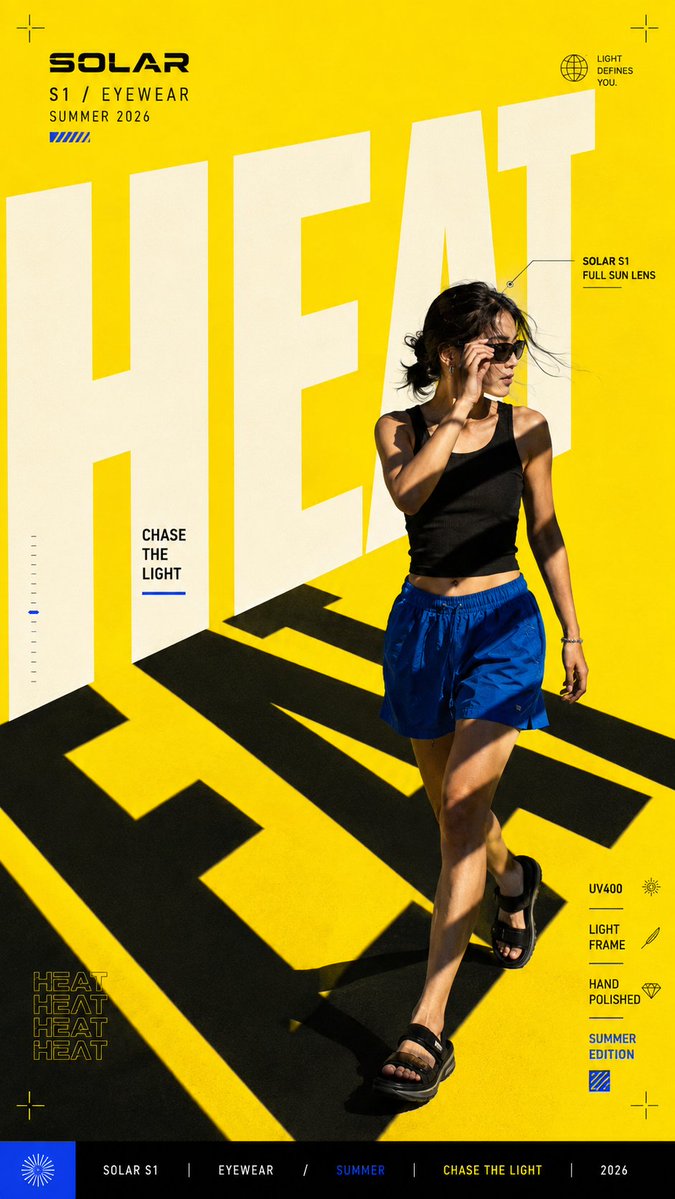 Oversized Typography Editorial Poster