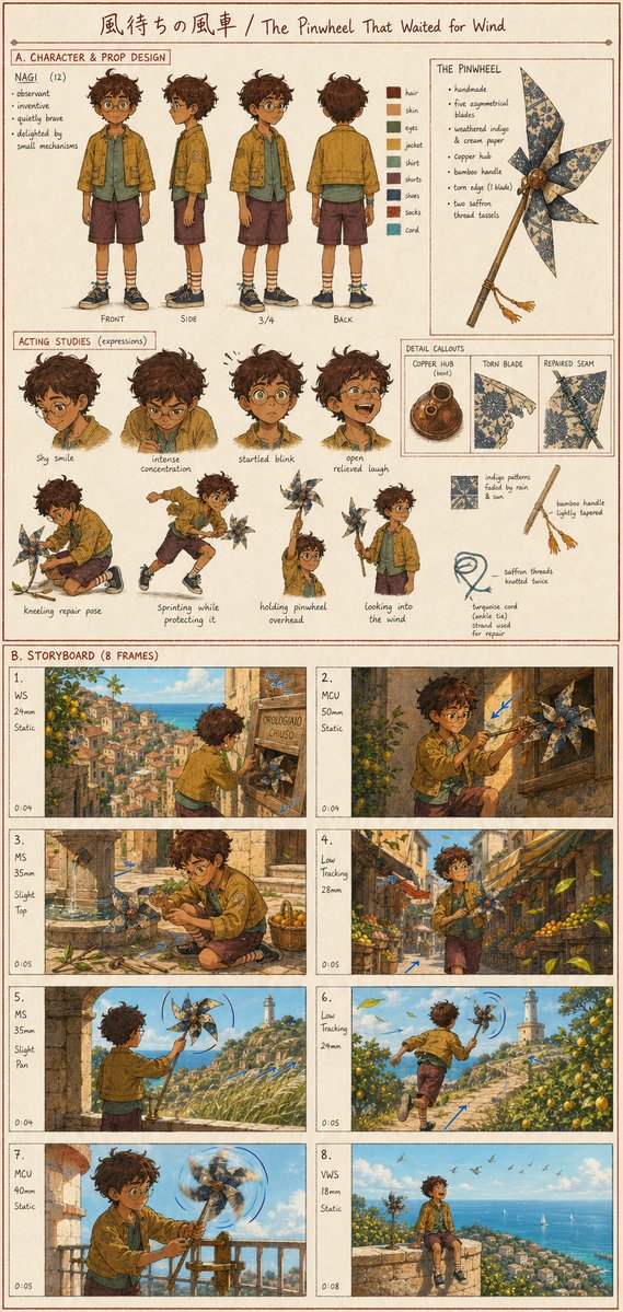 Anime Development Concept Board