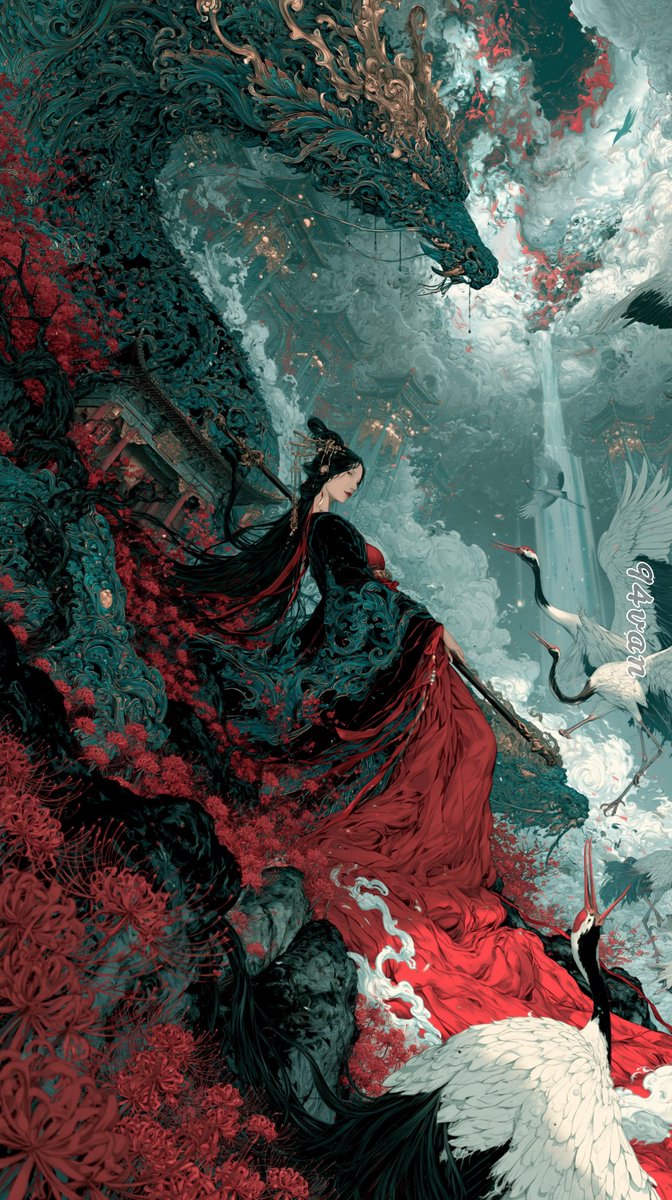Dragon Empress in Crimson Robes