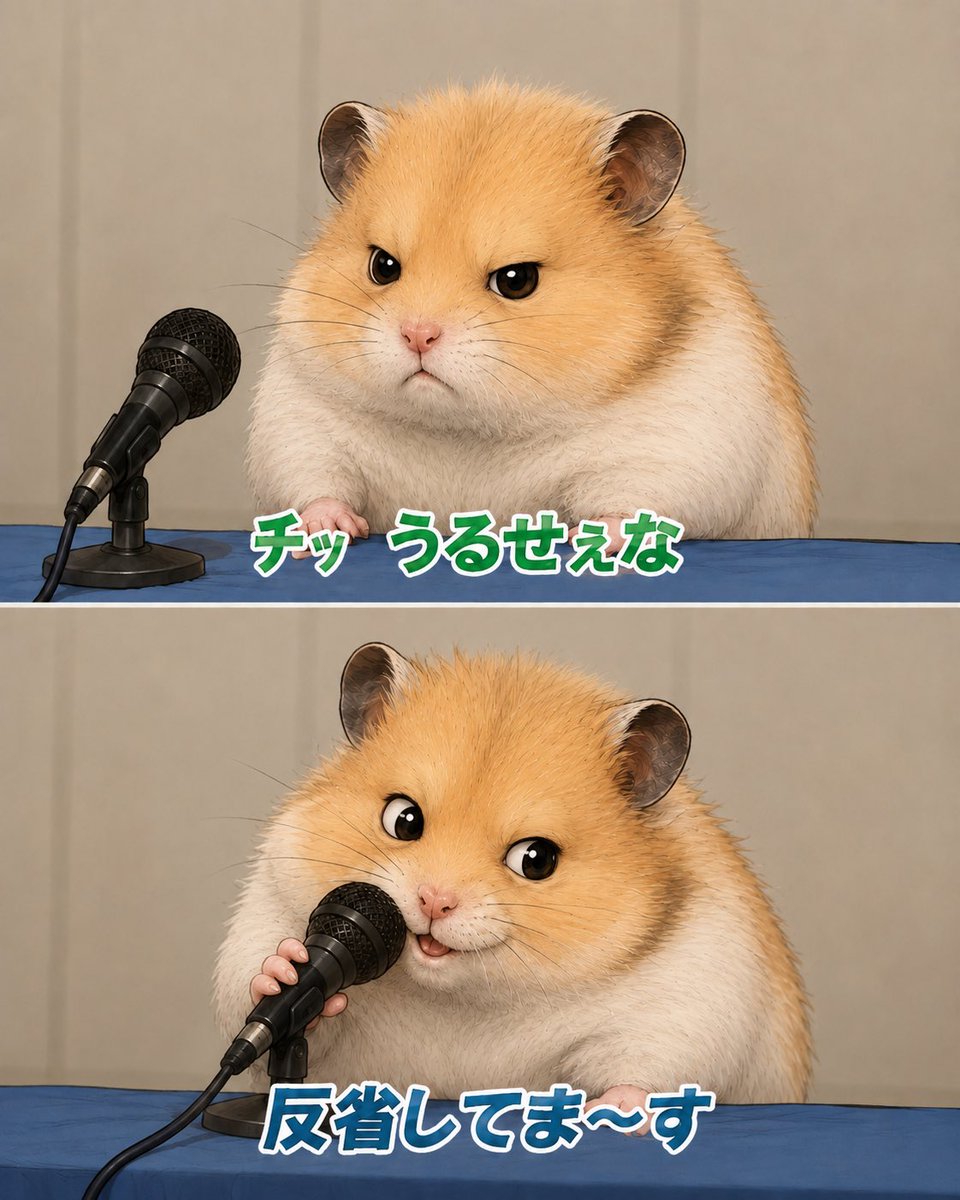 Apologizing Hamster Meme