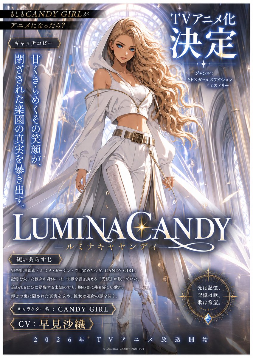 LUMINA CANDY Anime Announcement Poster