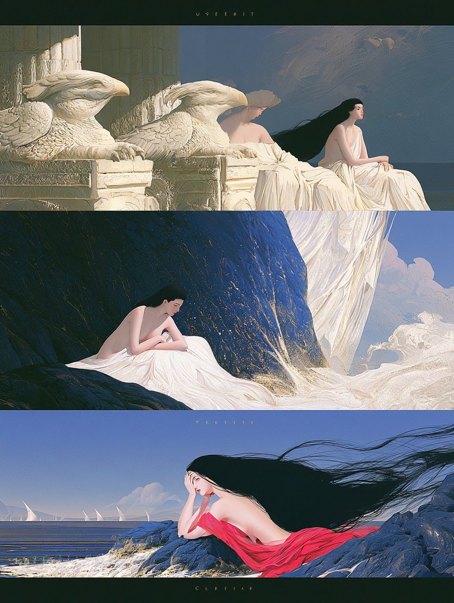Odyssey Mythic Triptych Poster
