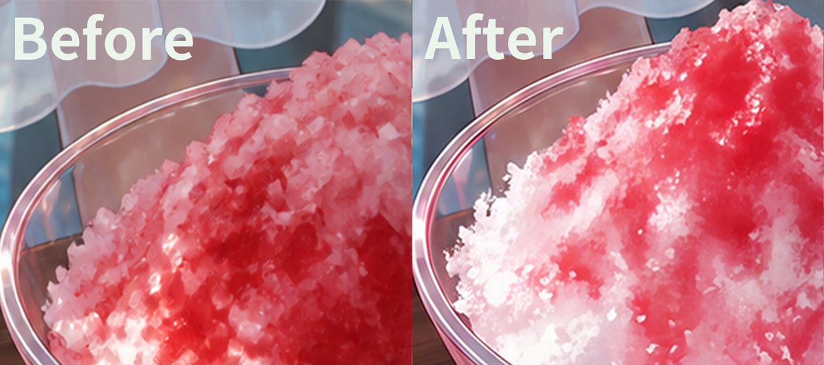 Social Media Post - AI Shaved Ice Texture Correction - Image 1