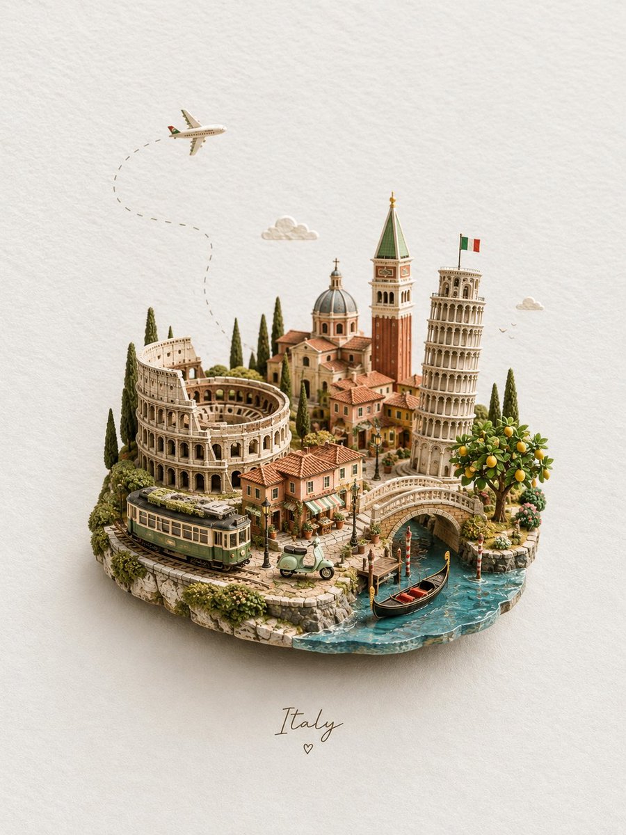 Handcrafted Miniature Diorama Landscape