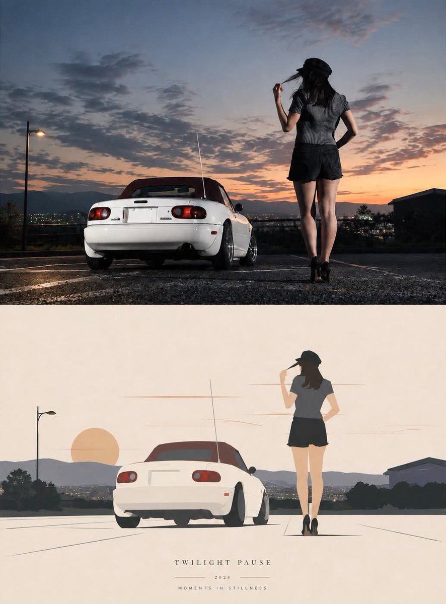 Twilight Pause Cinematic Editorial Poster