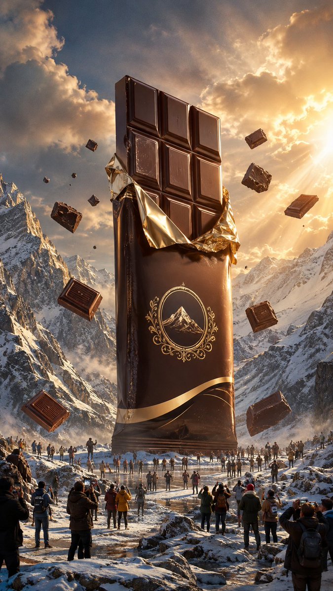 Product Marketing - Giant Chocolate Bar Surreal Advertisement - Image 2