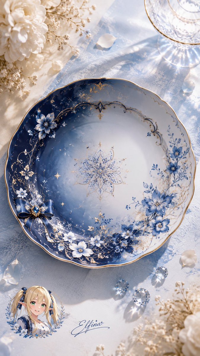 Elfina Fantasy Porcelain Plate