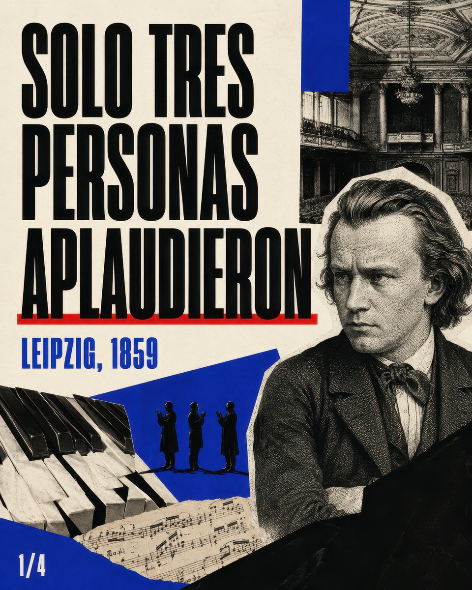 Brahms Leipzig 1859 Poster