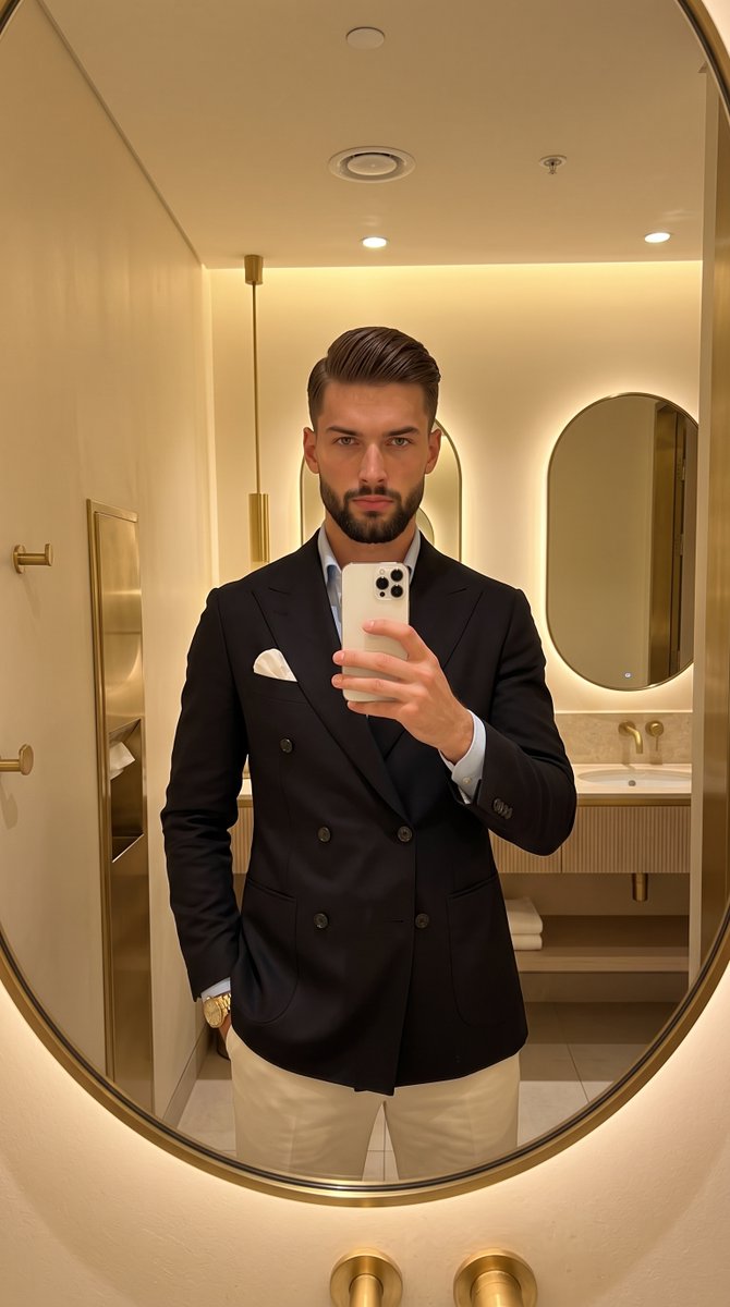 Profile / Avatar - Classic Gentleman Mirror Selfie - Image 1