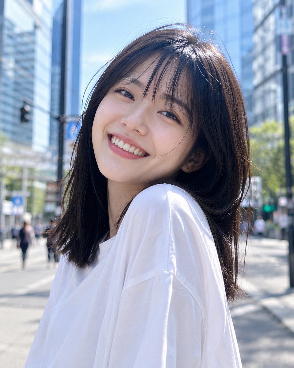 Realistic Urban Candid Portrait