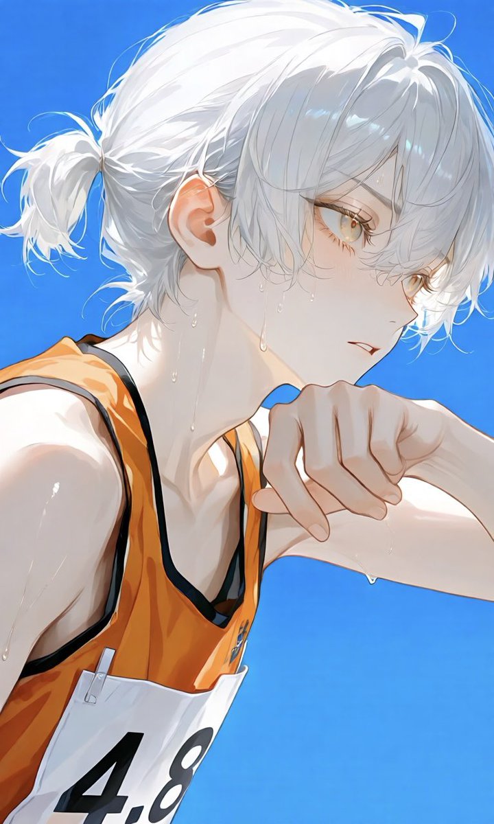 Sweaty Anime Runner Portrait