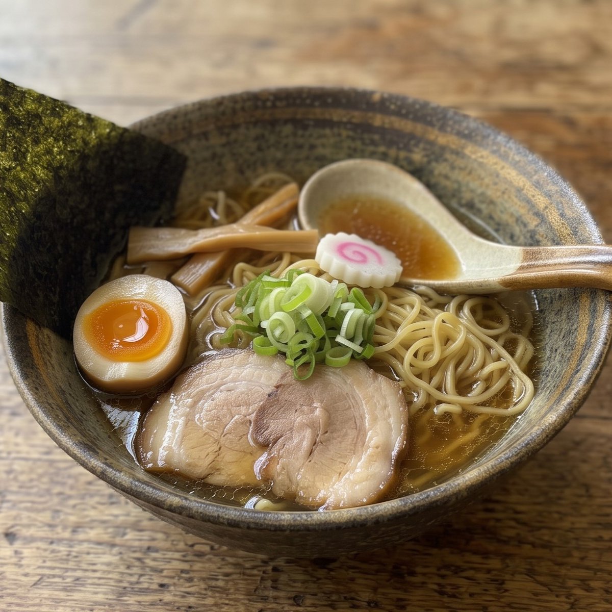 Realistic Shoyu Ramen Bowl