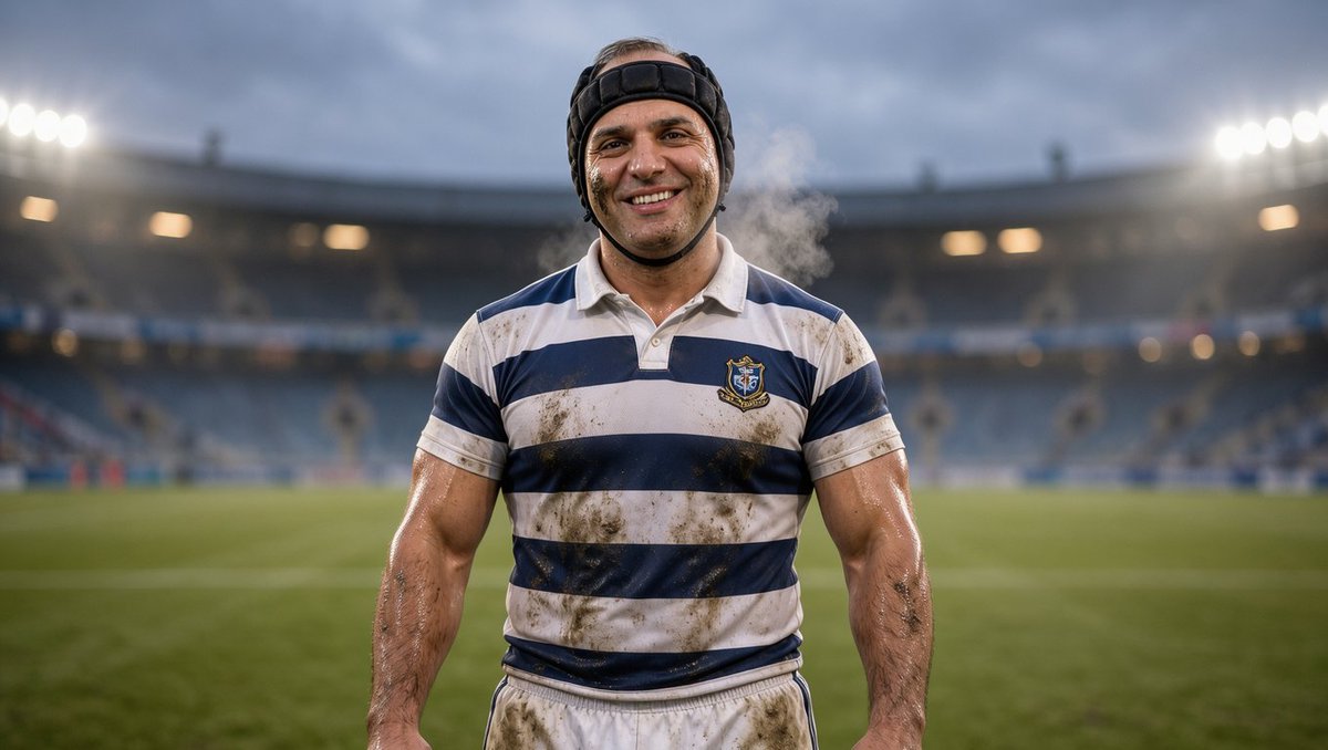 Social Media Post - Night Rugby Player Portrait - Image 2