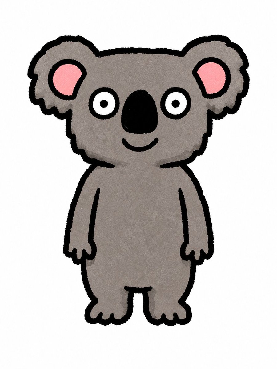 Game Asset - Cute Crayon Koala Character - Image 3