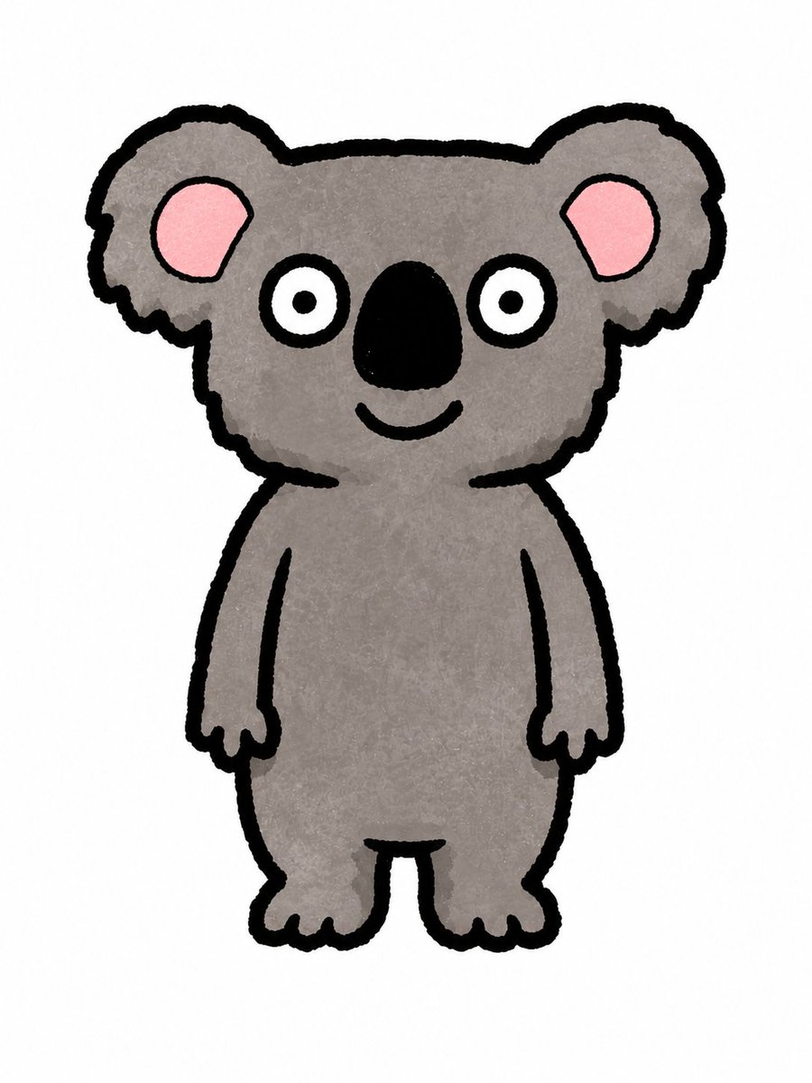 Game Asset - Cute Crayon Koala Character - Image 2