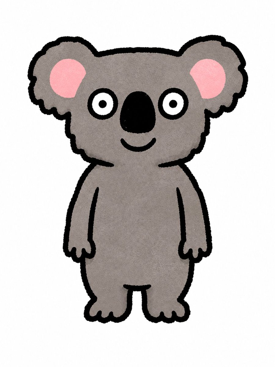 Game Asset - Cute Crayon Koala Character - Image 4