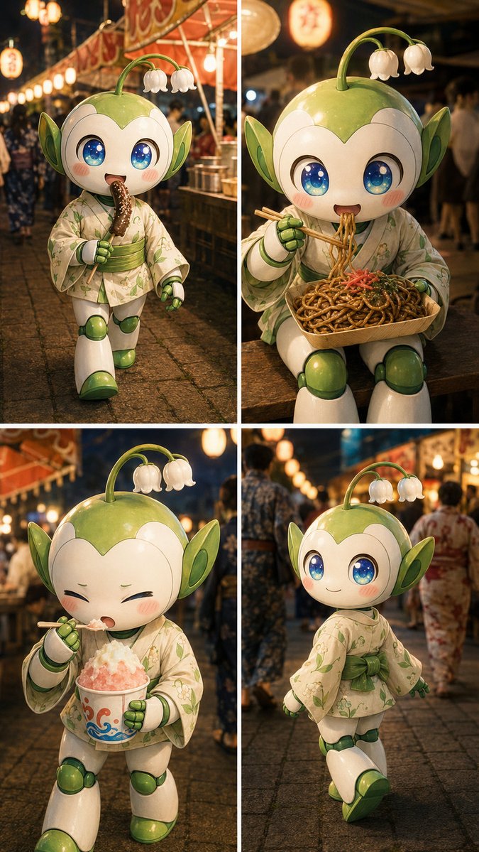 Summer Festival Mascot Vlog Collage